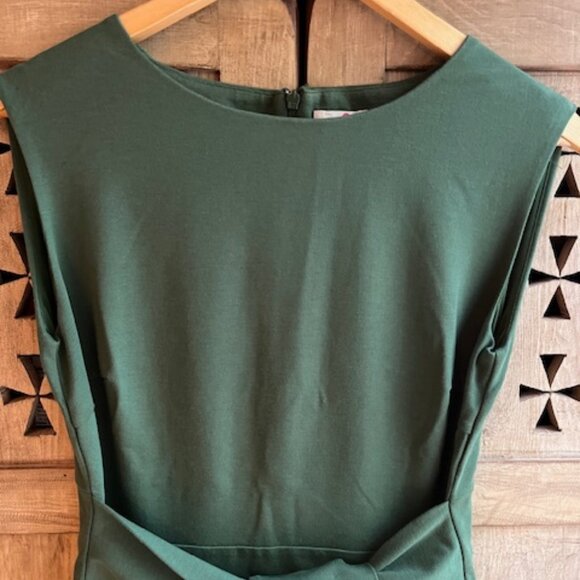 Boden Jessica Ponte Knit Sheath Dress – Green – Size 8 - Picture 6 of 8